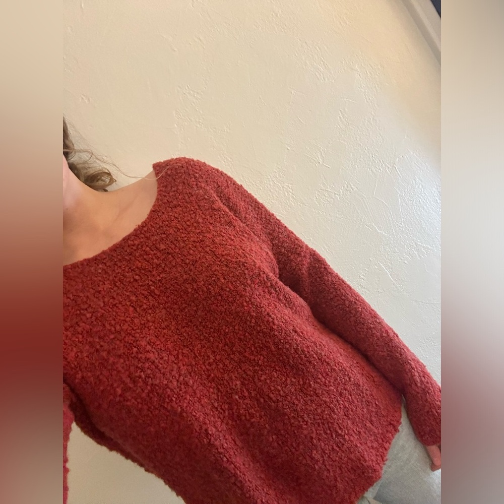 Wool RVCA Red Sweater Size M